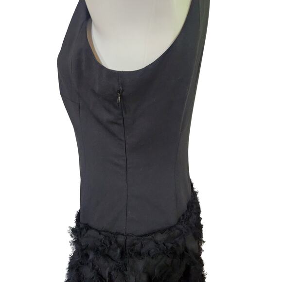 Piazza Sempione Designer wool blend cocktail dress ruffled bottom IT 46 (US 10) - Picture 5 of 9